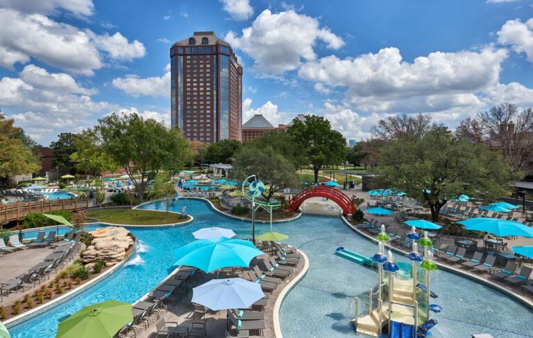 Resort with water slides in Texas