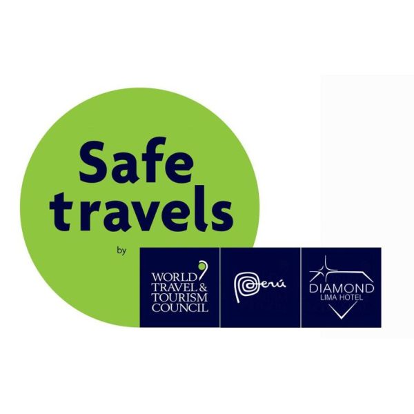 Sello Safe Travels del Consejo Mundial de Turismo otorgado al Diamond Lima Hotel en Perú