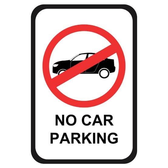 Señal de prohibición de aparcamiento de coches en 9 Residences Seminyak, Bali