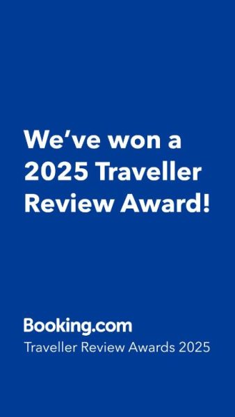 Premio Traveller Review Award 2025 de Booking.com otorgado al Lindo Flat Particular em Moema