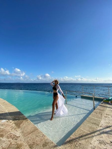Piscina infinita con vistas al mar en The Bannister Hotel & Yacht Club, República Dominicana