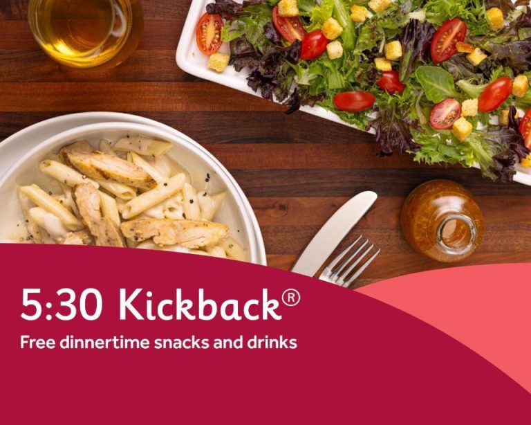 Servicio gratuito 5:30 Kickback con pasta, ensalada y bebidas en Drury Plaza Hotel Indianapolis Carmel