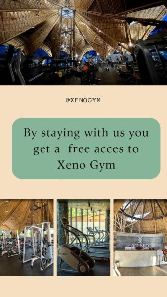 Gimnasio Xeno Gym con acceso gratuito para huéspedes del hotel Twiny's, equipado con máquinas modernas