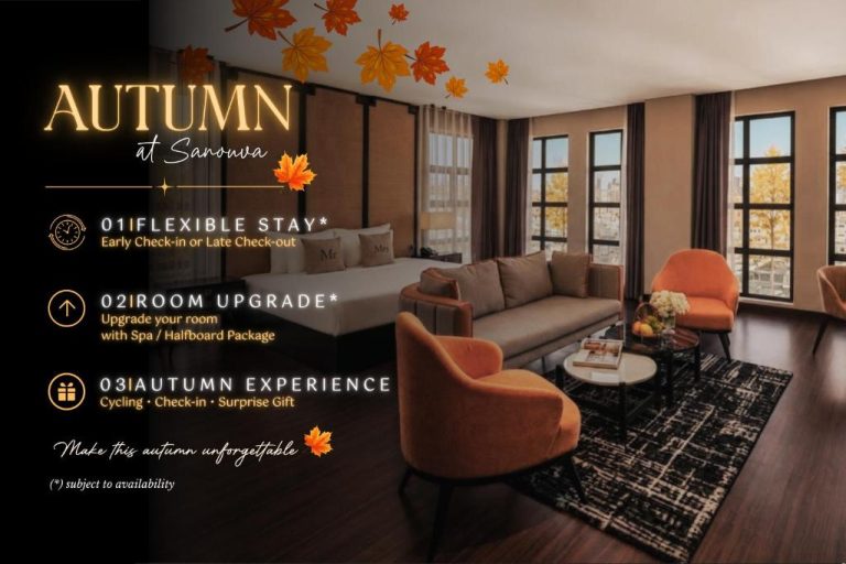 Suite de lujo con upgrade de habitación y experiencia otoñal en el Hotel Sanouva Da Nang